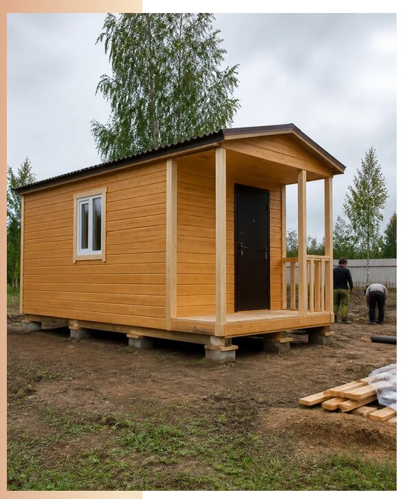 Недорогие дачные домики в Канске с изготовлением и доставкой
